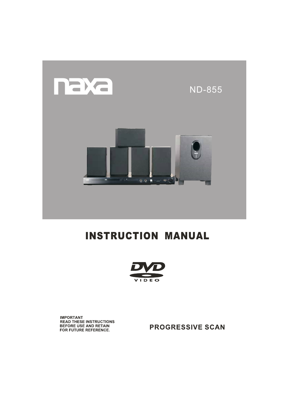 Naxa ND-855 User Manual | 22 pages