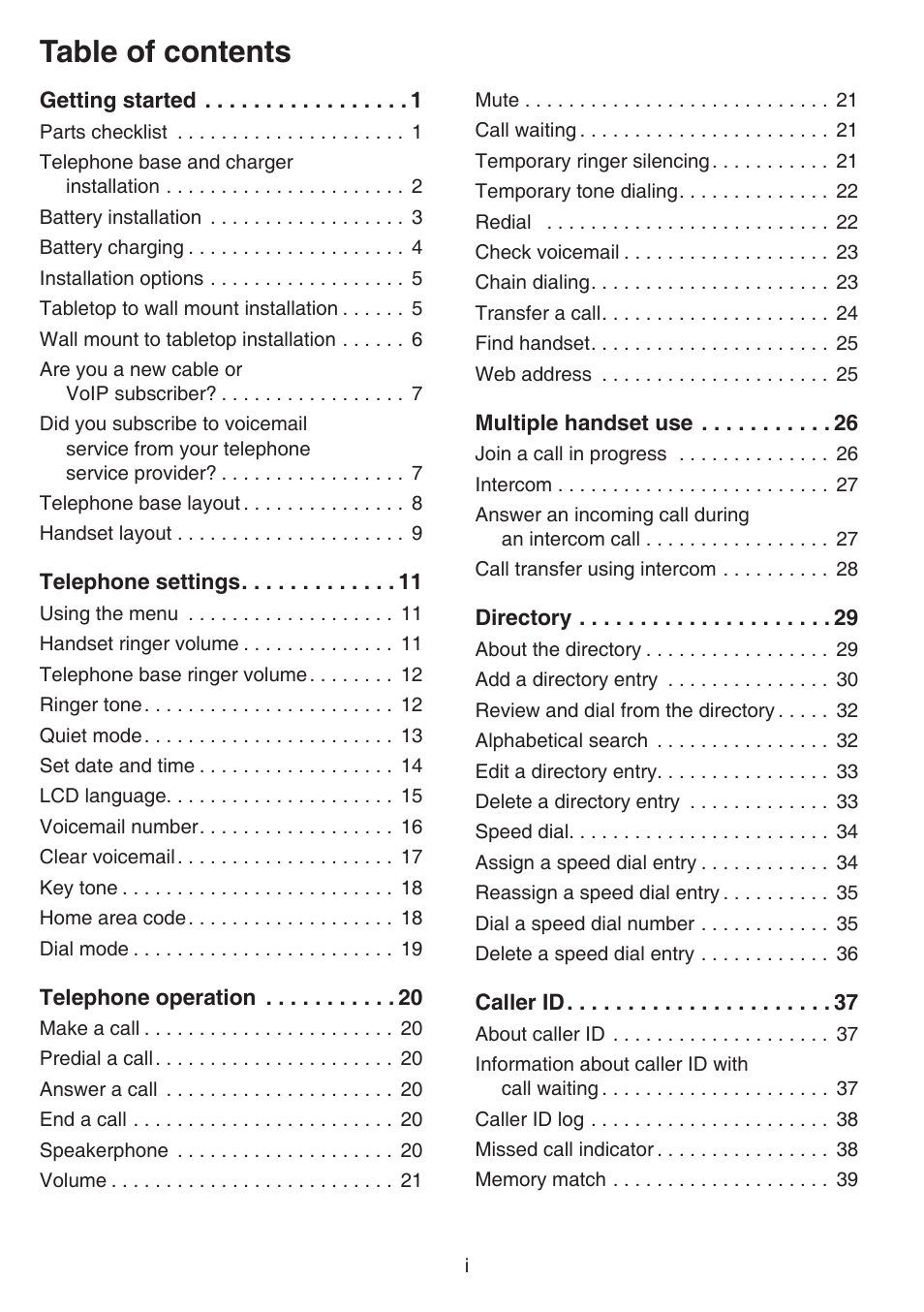 VTech CS6729-5 Manual User Manual | Page 3 / 84 | Original mode