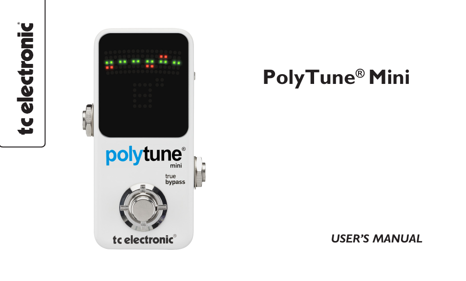 Mini user. Tc electronic polytune 3. polytune 3 mini. polytune 2. tc polytune noir.