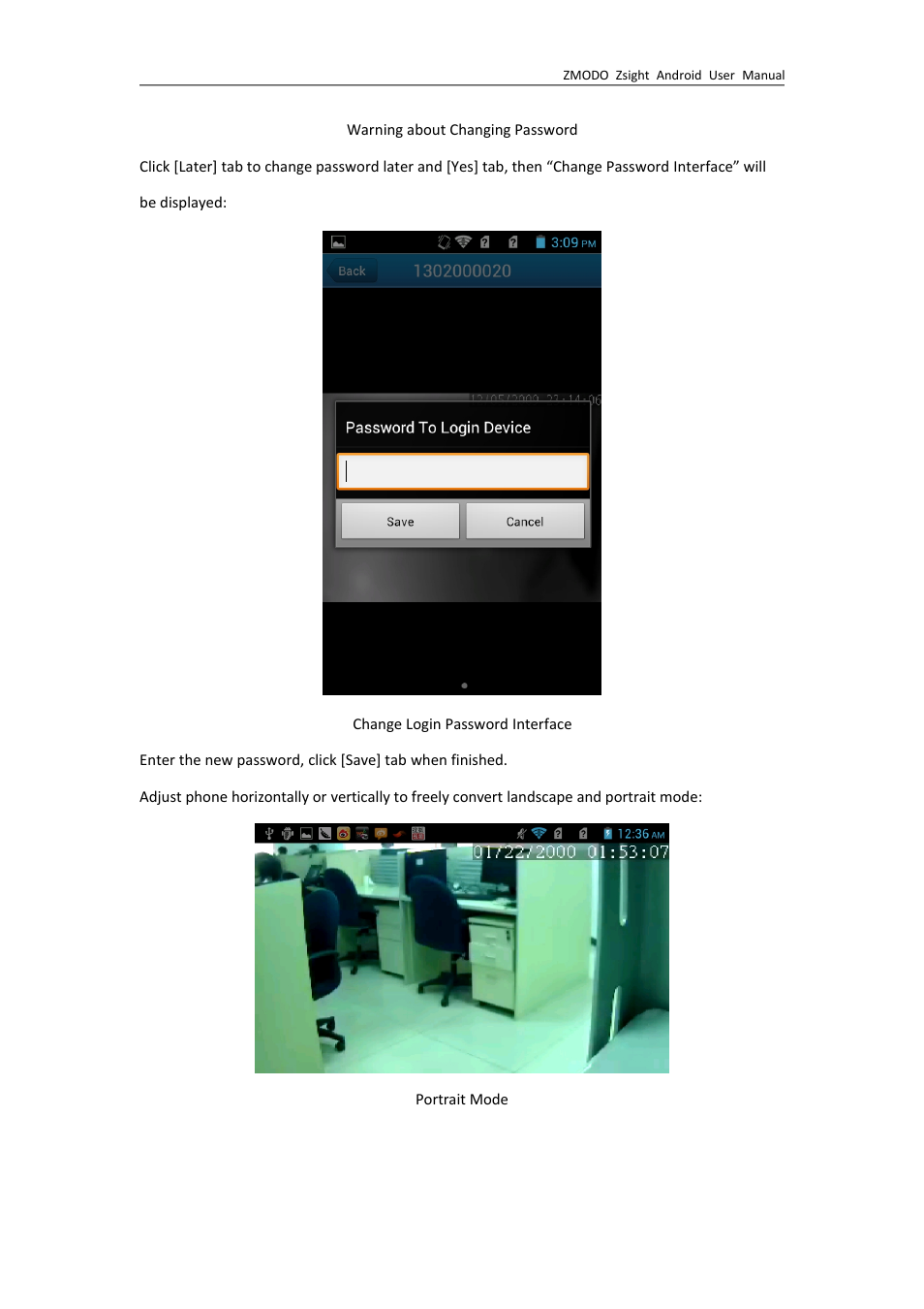 ZMODO ZP-IBH13-P 720P HD H.264 PoE IP Infrared Weatherproof Camera with QR Code Smartphone Setup - Zsight Android User Manual User Manual | Page 11 / 12