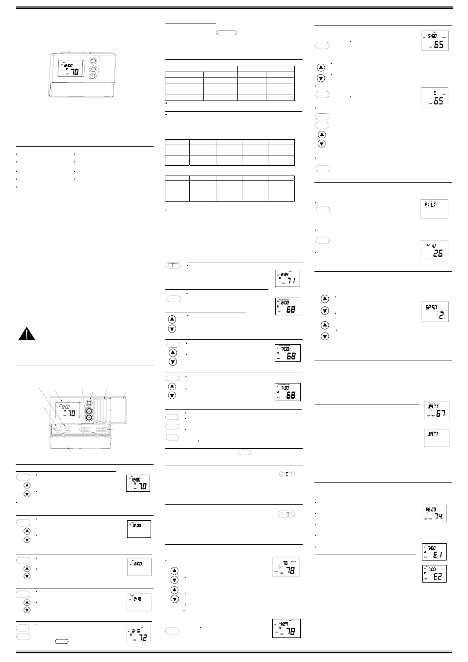Comfort Stat Cp1719 User Manual 2 Pages