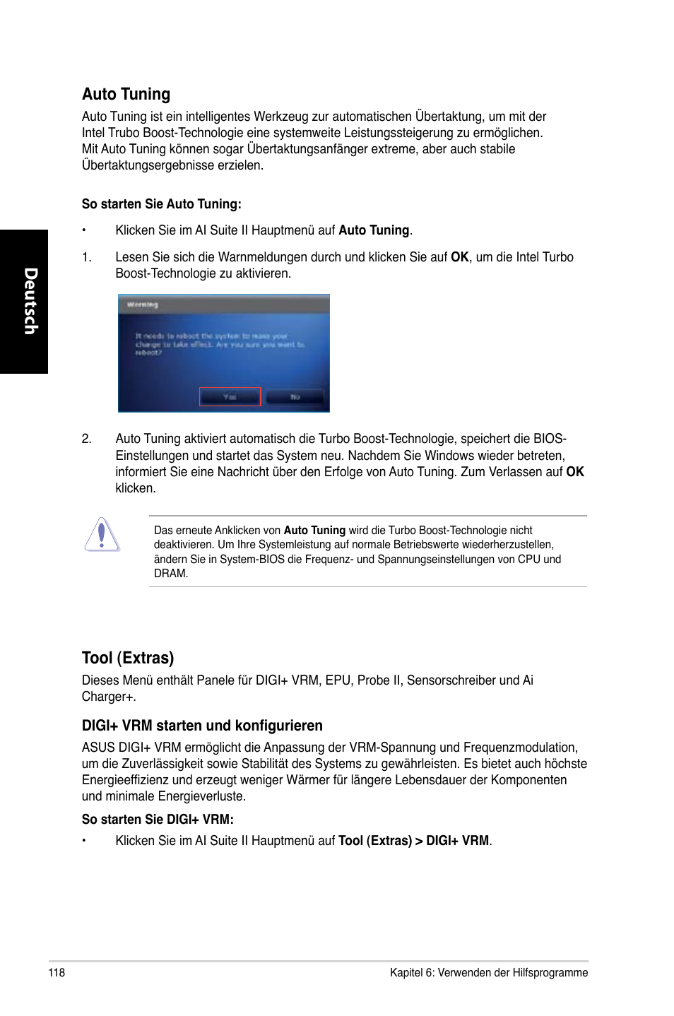 Deutsch D Eutsch D Eutsch D Eutsch Auto Tuning Tool Extras Asus Cg65 User Manual Page 118 350