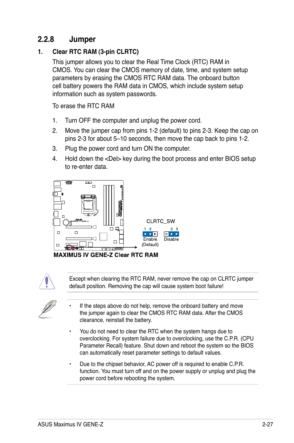 8 Jumper Asus Maximus Iv Gene Z User Manual Page 59 192 8 Jumper Asus Maximus Iv Gene Z User Manual Page 59 192
