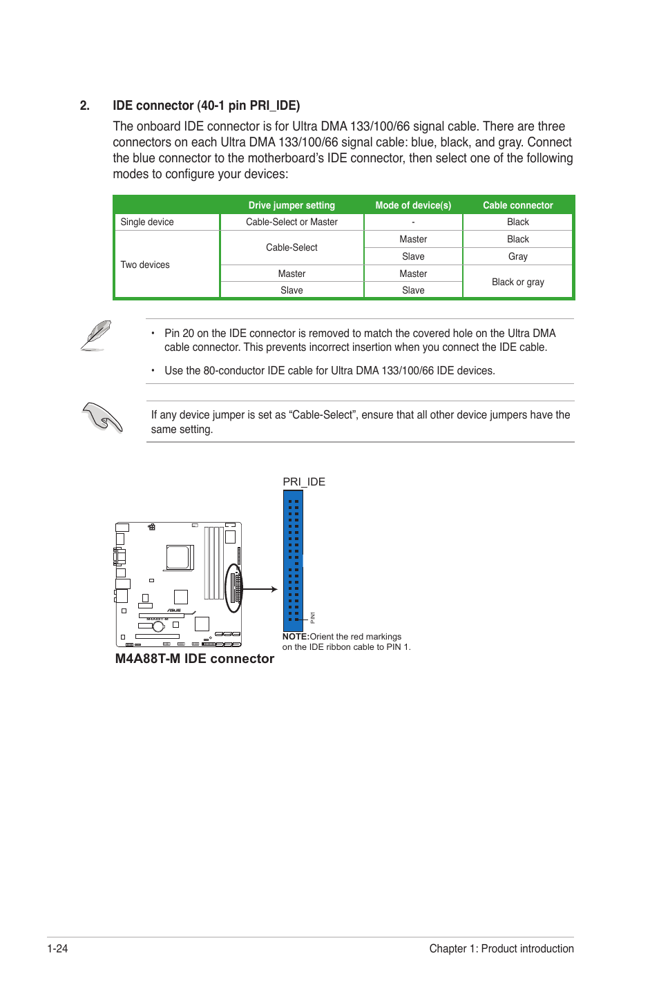 M4a88t M Ide Connector Asus M4a88t M Usb3 User Manual Page 35 68 Original Mode