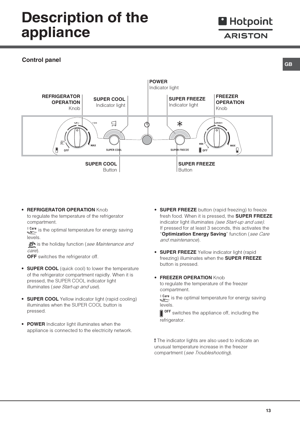 Ariston Fridge Manual Ariston Fridge Manual