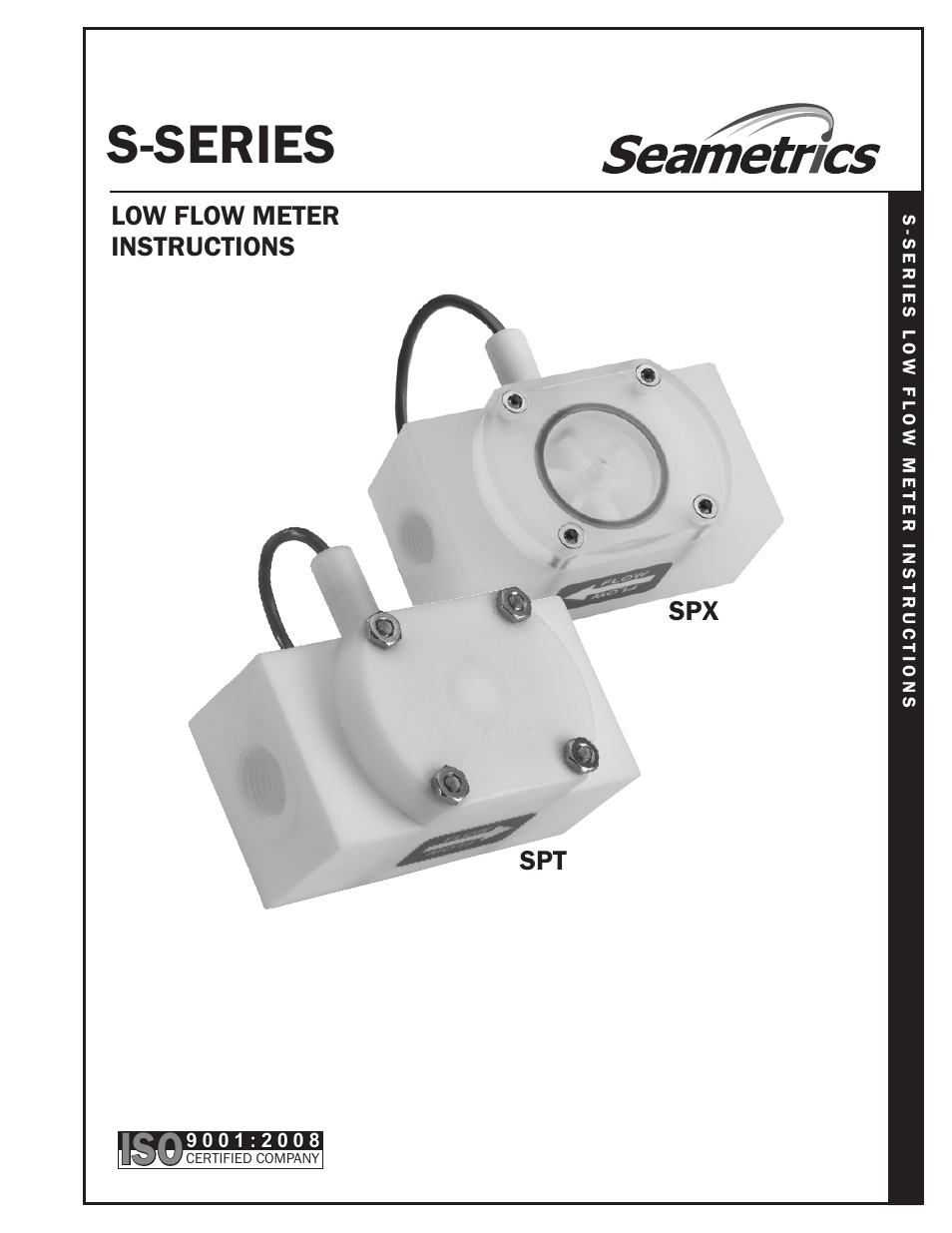Xylem SPT INLINE LOW FLOW METERS User Manual 4 pages Original mode
