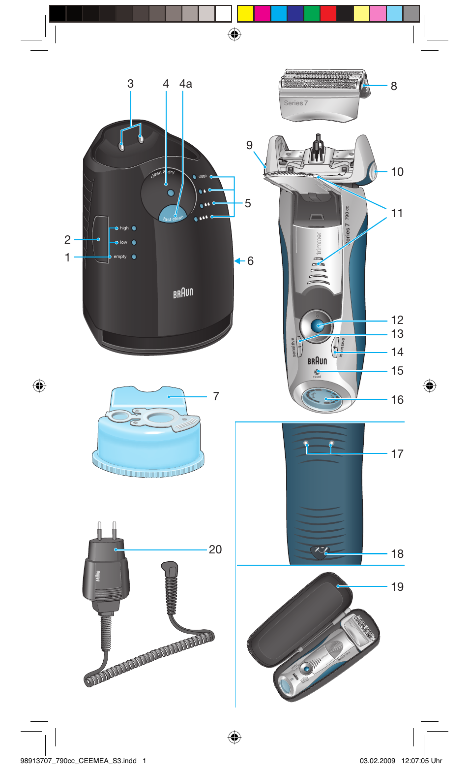Braun 790cc Series 7 User Manual | Page 3 / 106 | Original mode
