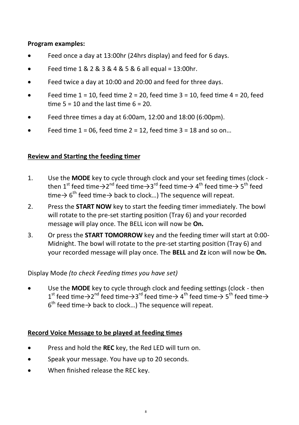 Andrew James Aj000285 6 Day Pet Feeder User Manual Page 8 11
