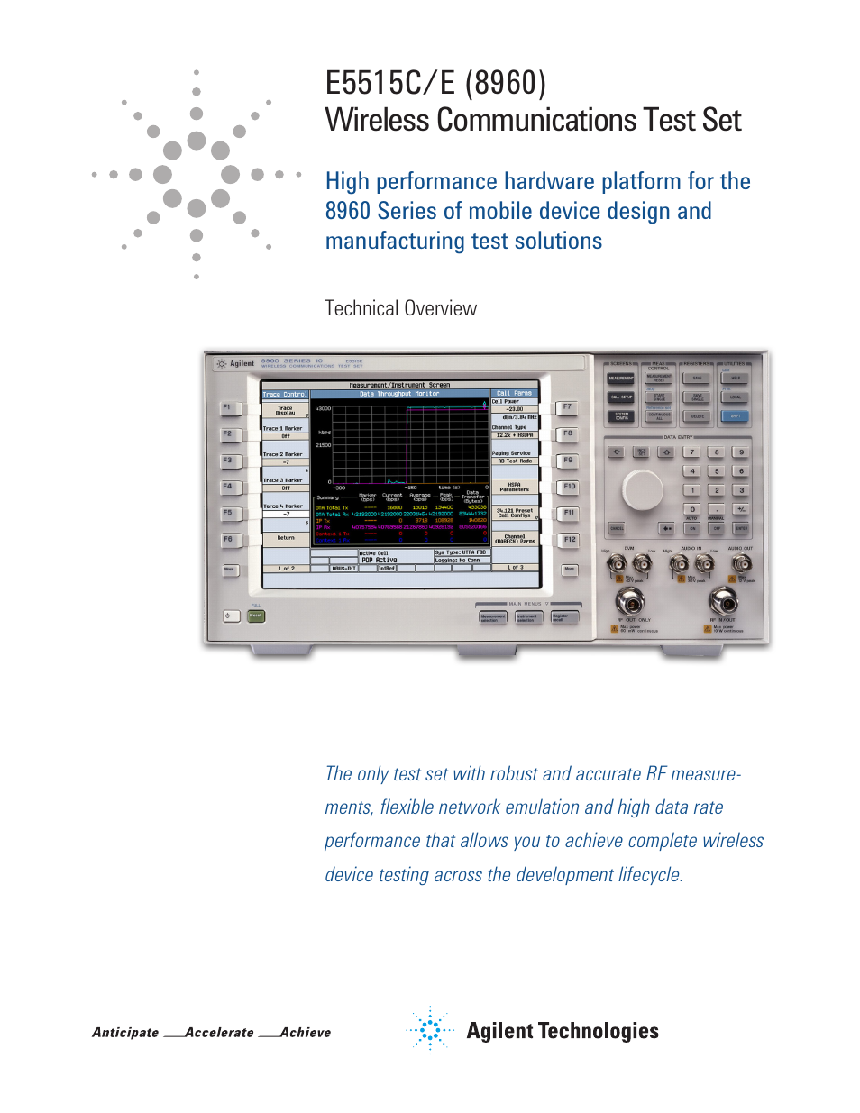 Details about   AGILENT 8960 SERIE 10 WIRELESS COMMUNICATIONS TEST SET GPIB COMMAND SYNTAX GUIDE 