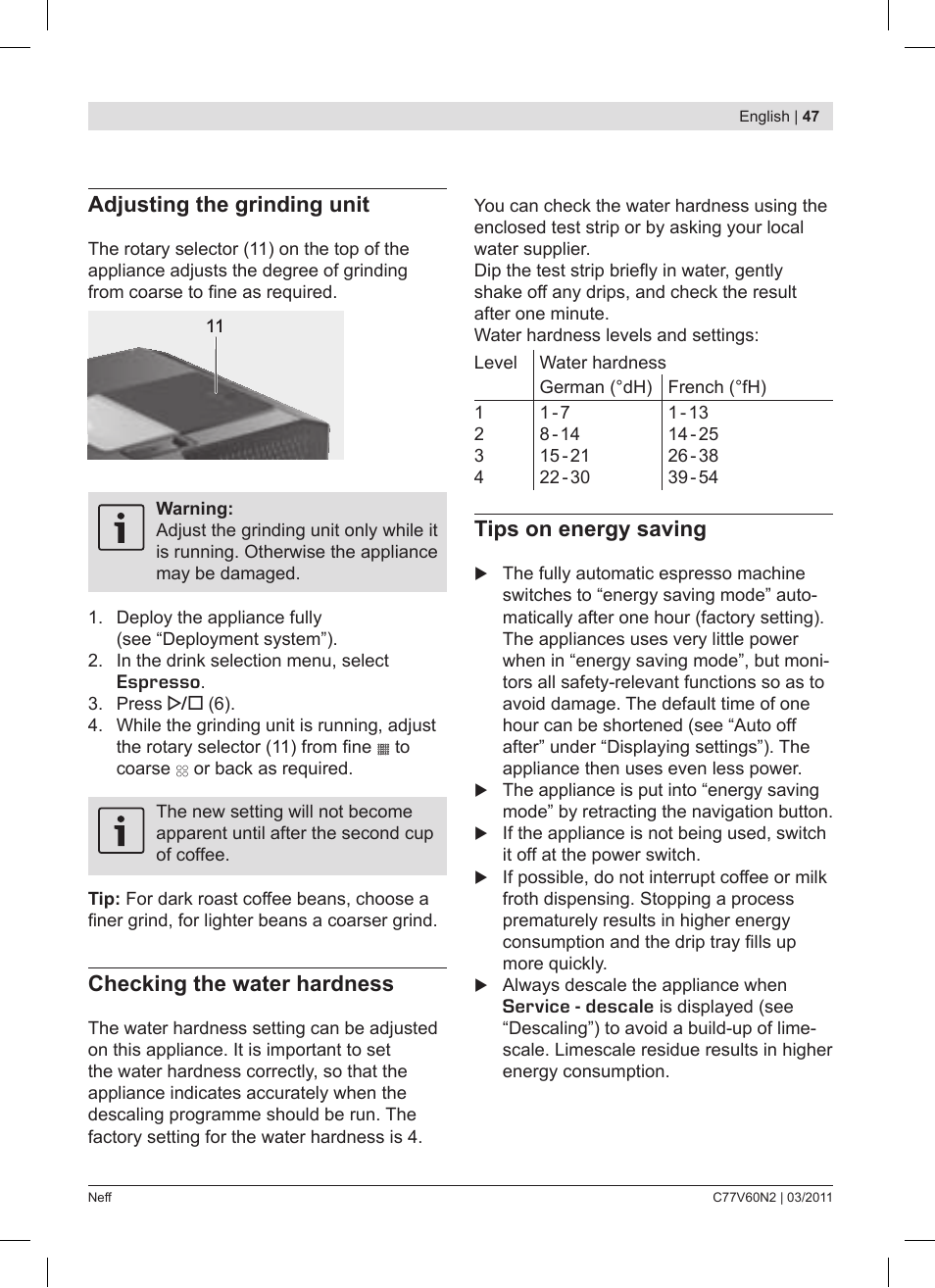 Neff C77V60N2 User Manual 