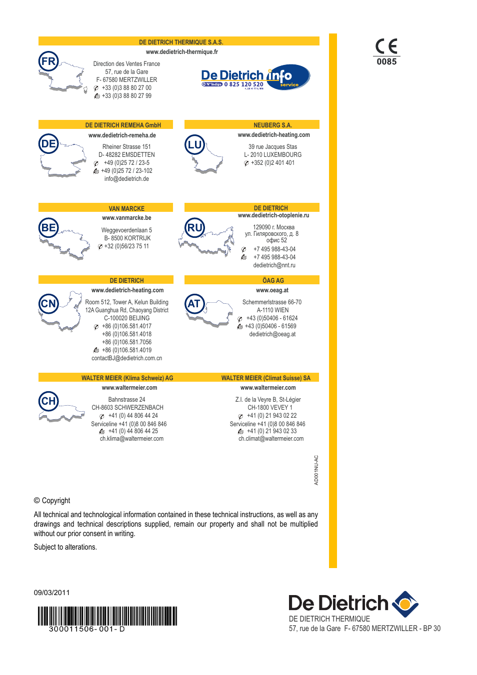 De Be Ch De Dietrich Dtg 230 User Manual Page 20 20