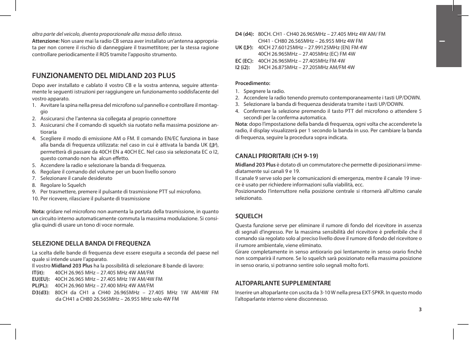 Funzionamento Del Midland 3 Plus Midland 3 User Manual Page 5 44 Original Mode Funzionamento Del Midland 3 Plus Midland 3 User Manual Page 5 44 Original Mode