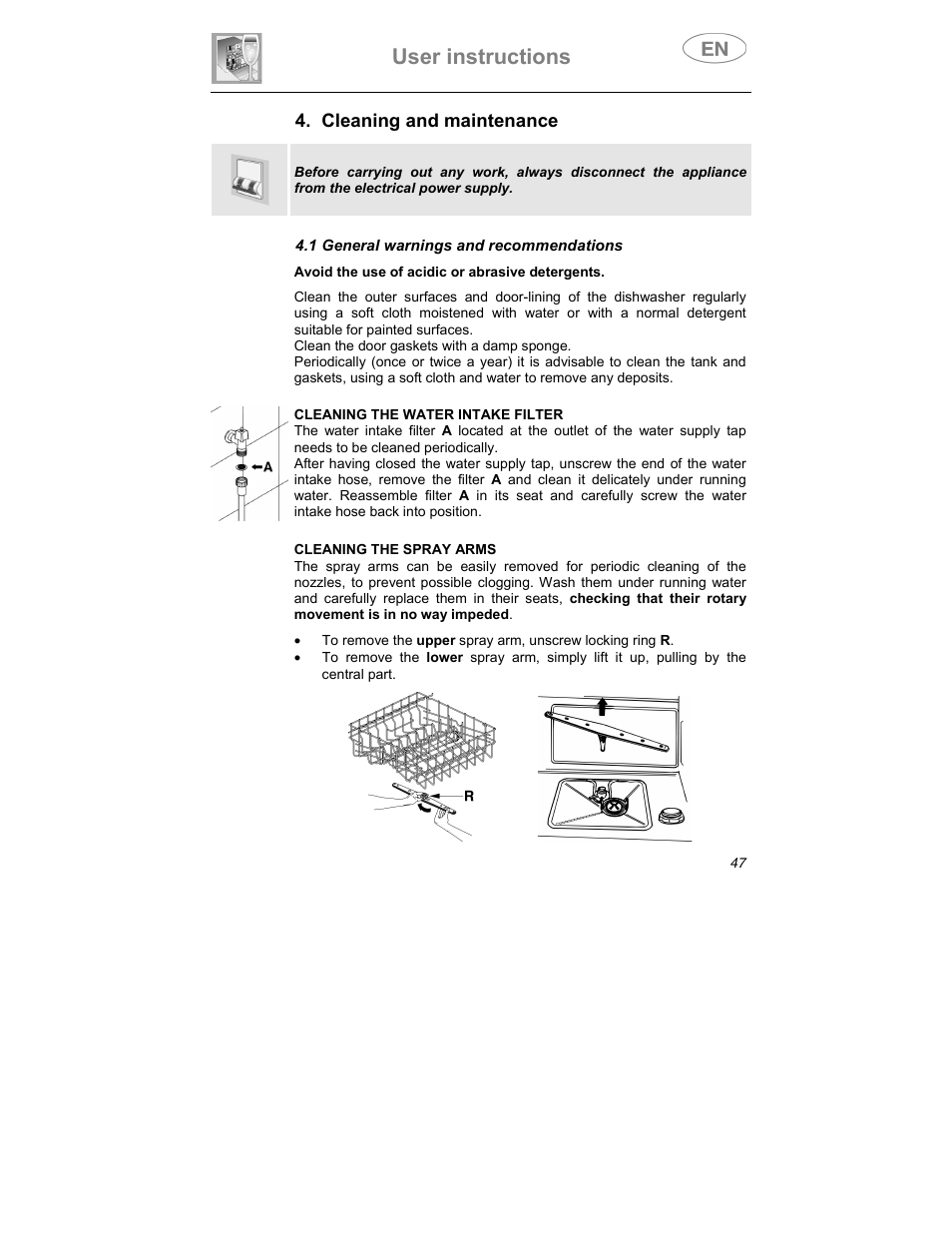 User instructions Teka DW7 60 FI User Manual Page 21 / 24