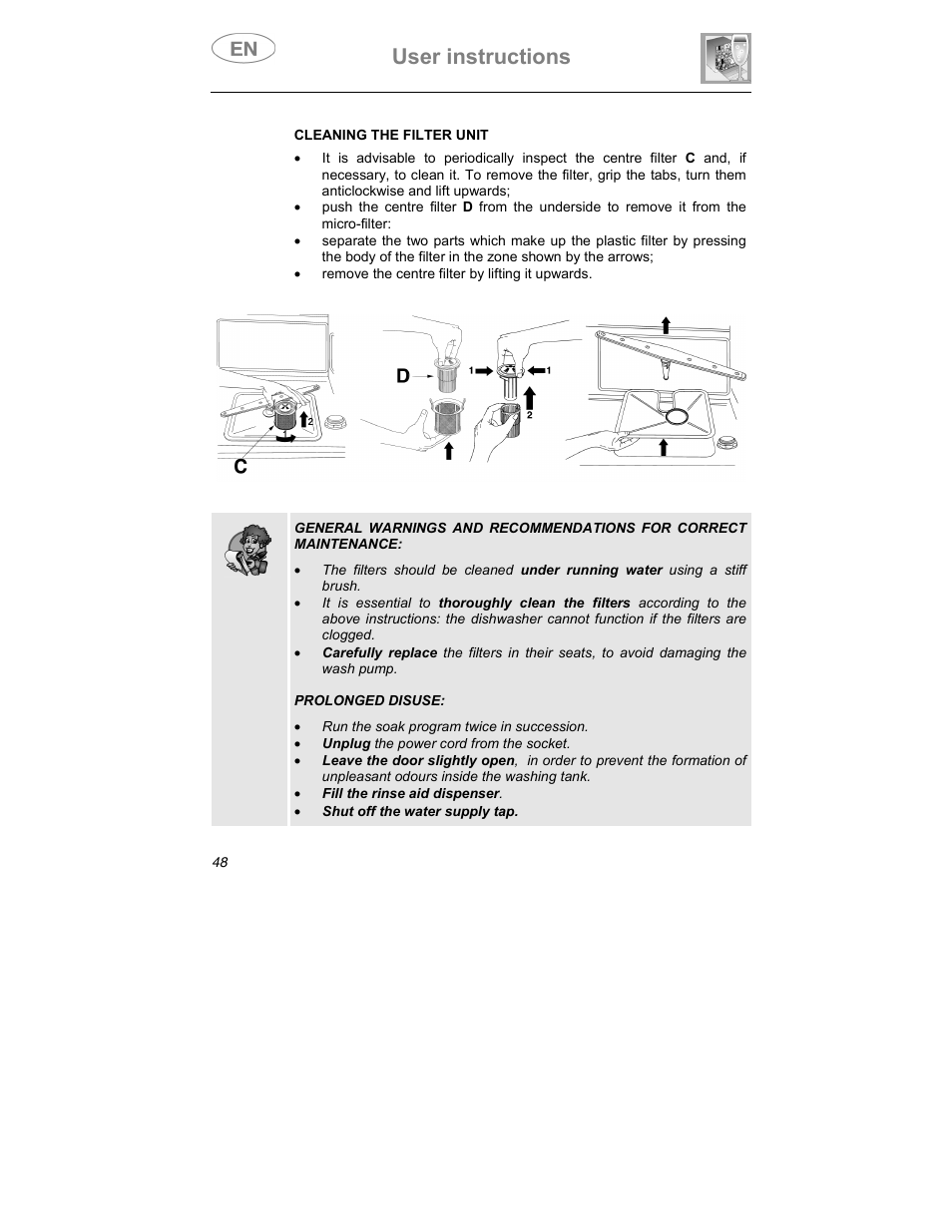 User instructions Teka DW7 60 FI User Manual Page 22 / 24
