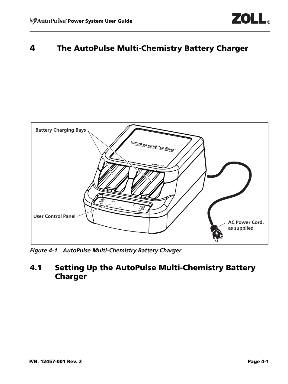 scheuren barbecue Elektricien 4 the autopulse multi-chemistry battery charger, The autopulse  multi-chemistry battery charger | ZOLL AutoPulse Rev A User Manual | Page  17 / 50 | Original mode