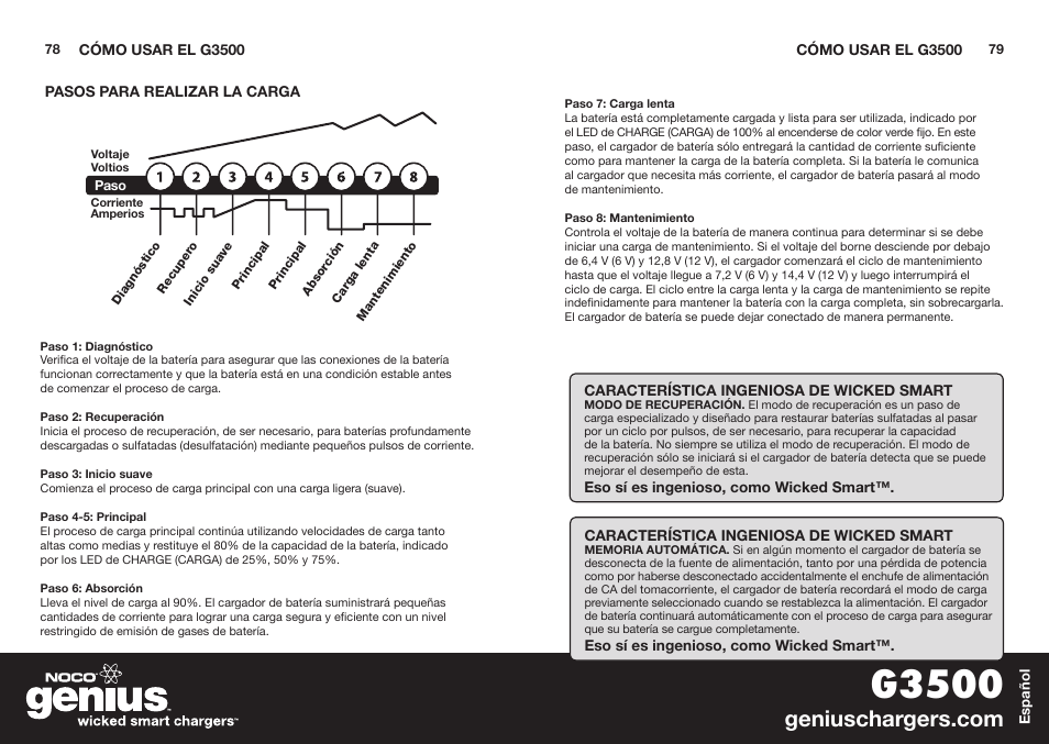 G3500 | NOCO Genius G3500 User Manual | Page 41 / 47 | Original mode