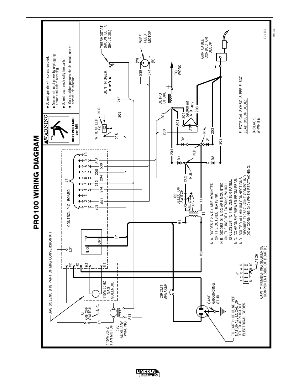 Diagrams Pro100 Wiring Diagram Pro 100 Lincoln Electric Im562 Pro 100 User Manual Page 42 47 Original Mode