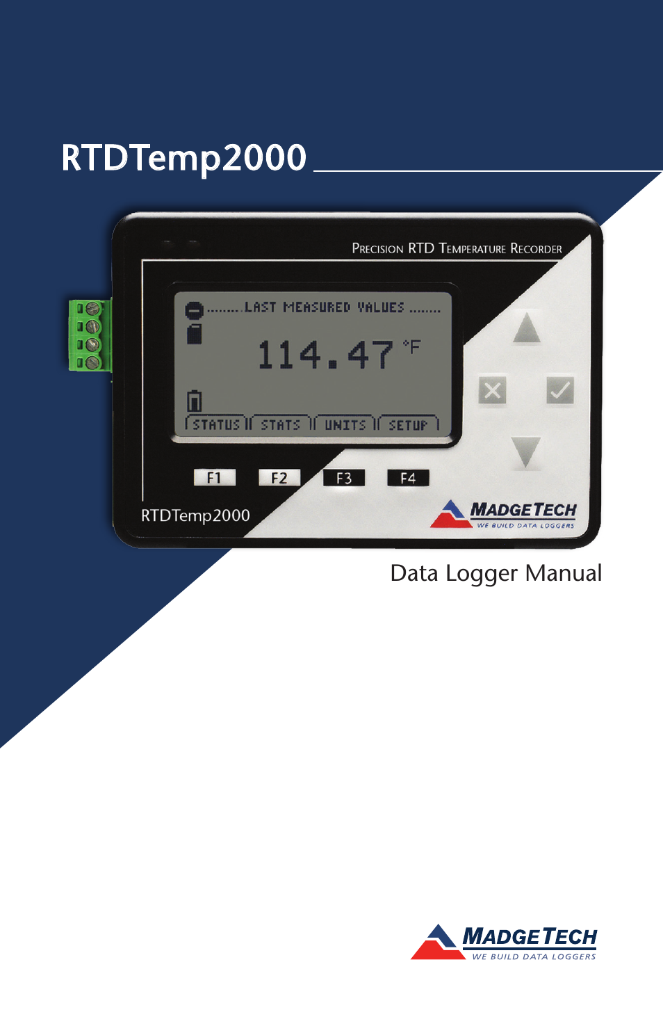 MadgeTech RTDTemp2000 Data Logger User Manual 38 pages Original mode