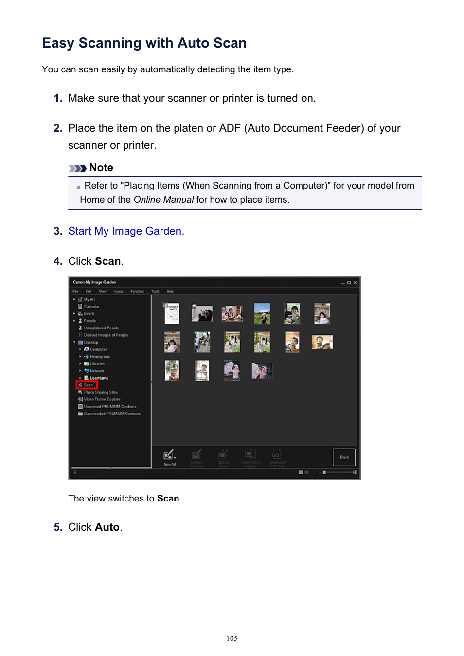 Easy scanning with auto | Canon PIXMA IP2700 User Manual | Page 105 /