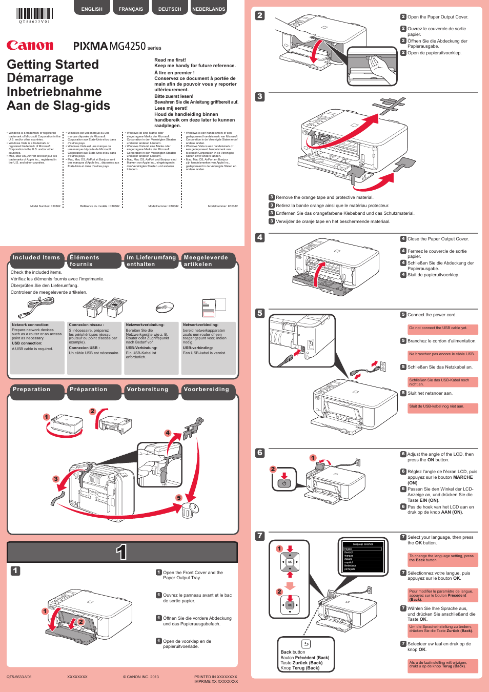 Canon PIXMA MG4250 User Manual | 4 pages | Original mode