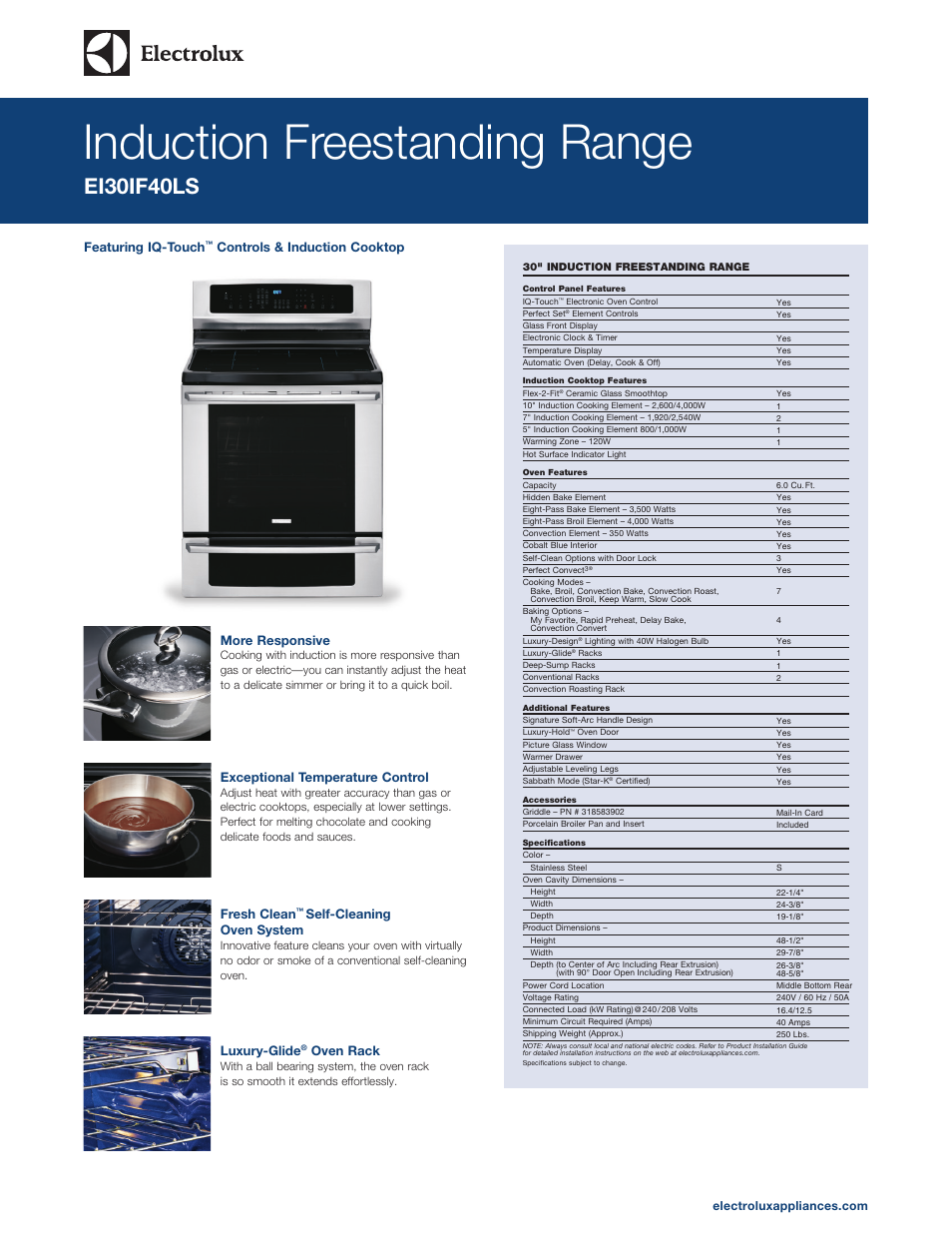 Electrolux EI30IF40LS User Manual | 5 pages | Original mode