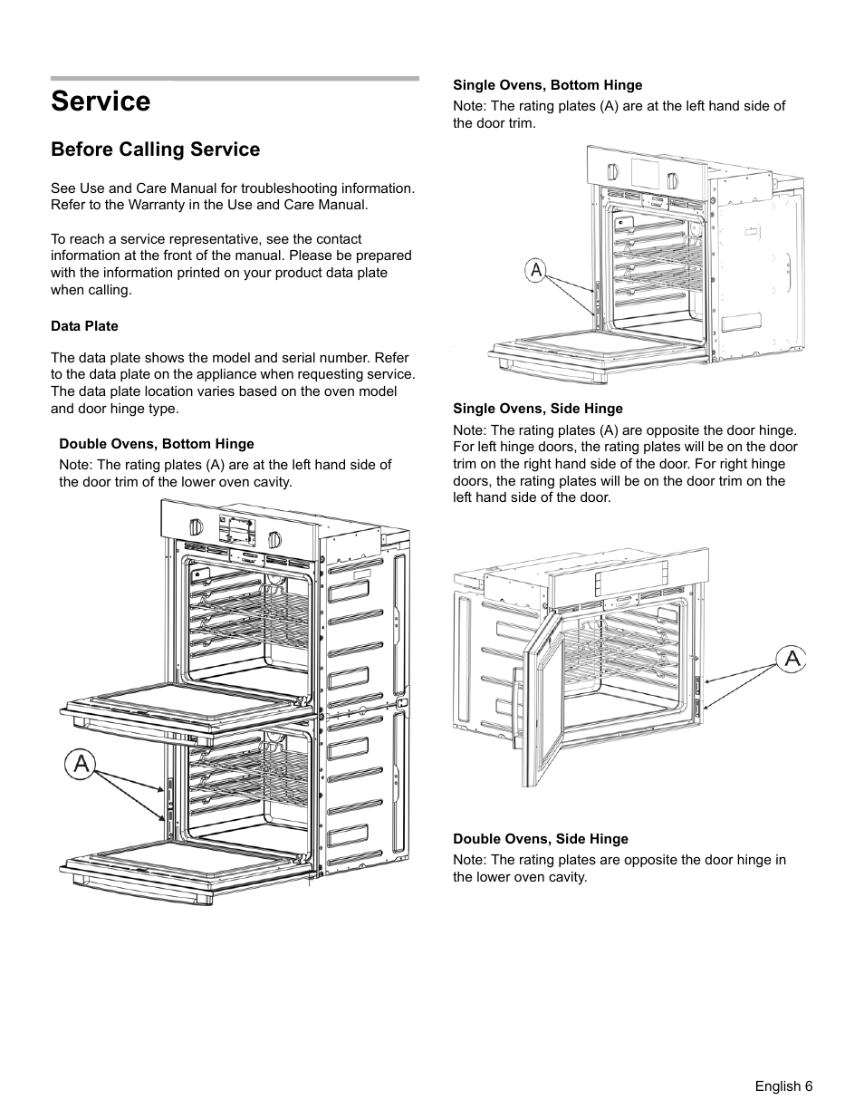 Service Before Calling Service Bosch Hbl8651uc User Manual