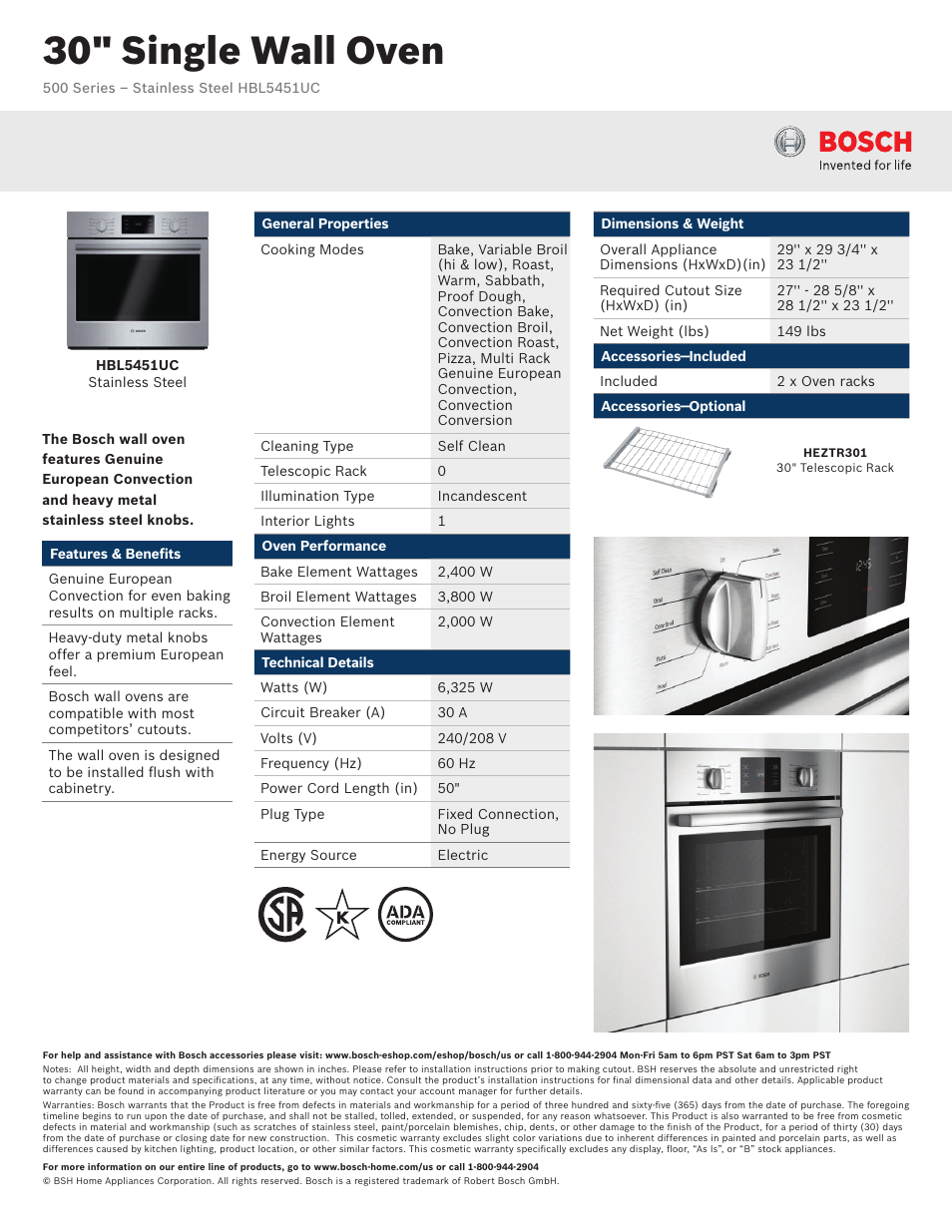 bosch hbl5451uc manual