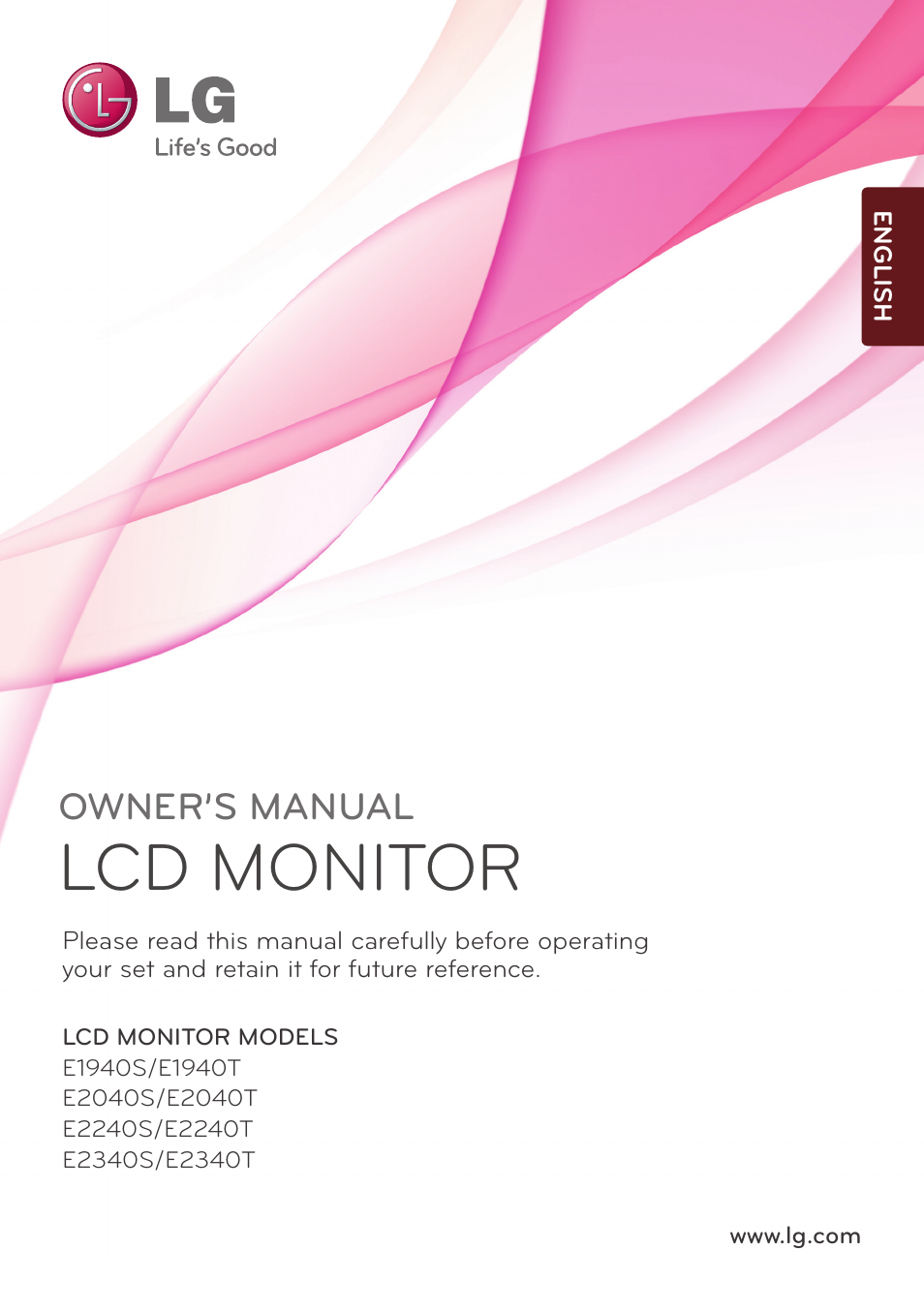 LG E1940S-PN User Manual | 39 pages