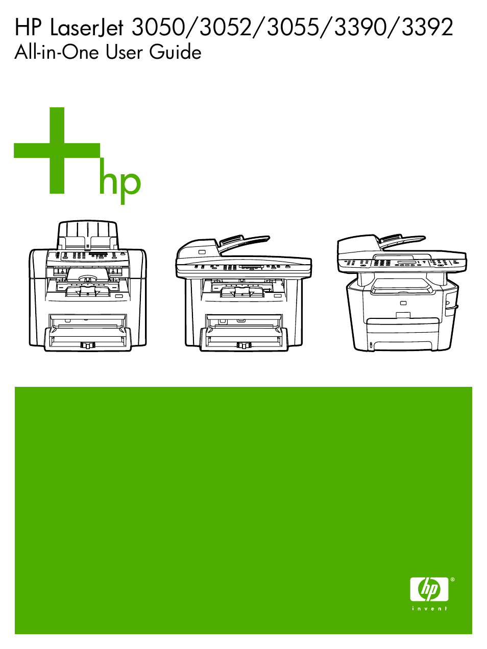 HP LaserJet 3055 | 430 | Also for: LaserJet 3050, LaserJet 3392, LaserJet 3052, LaserJet 3390