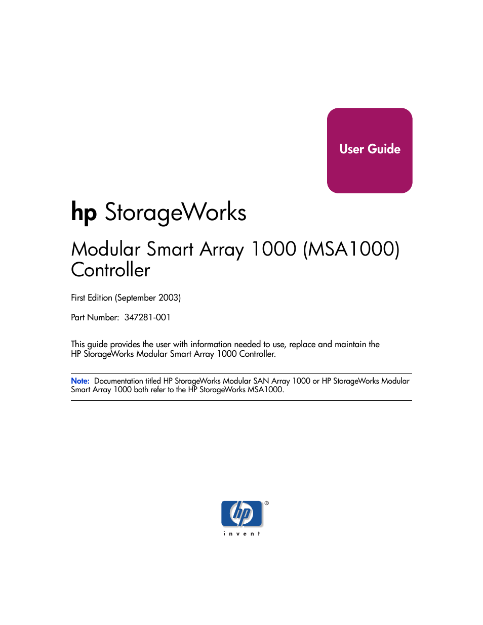 hp smart array controller reference guide hp smart array controller reference guide