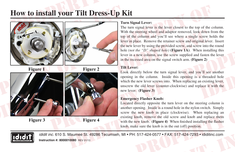 ididit Tilt Dress-Up Kit User Manual | 1 page
