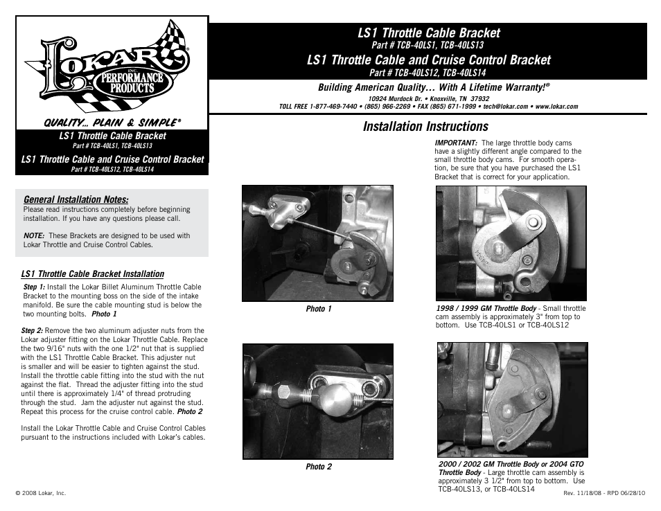 Ls Swap Throttle Cable And Tv Kickdown Question Ck5 Forums