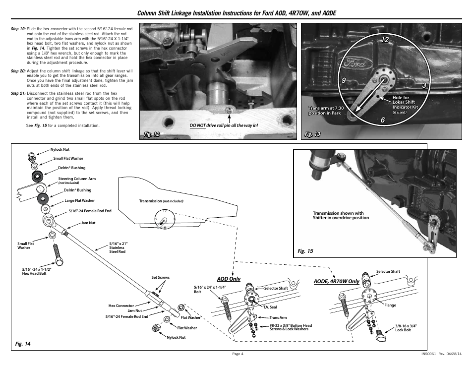 Ford AODE Transmission Reference Manual 