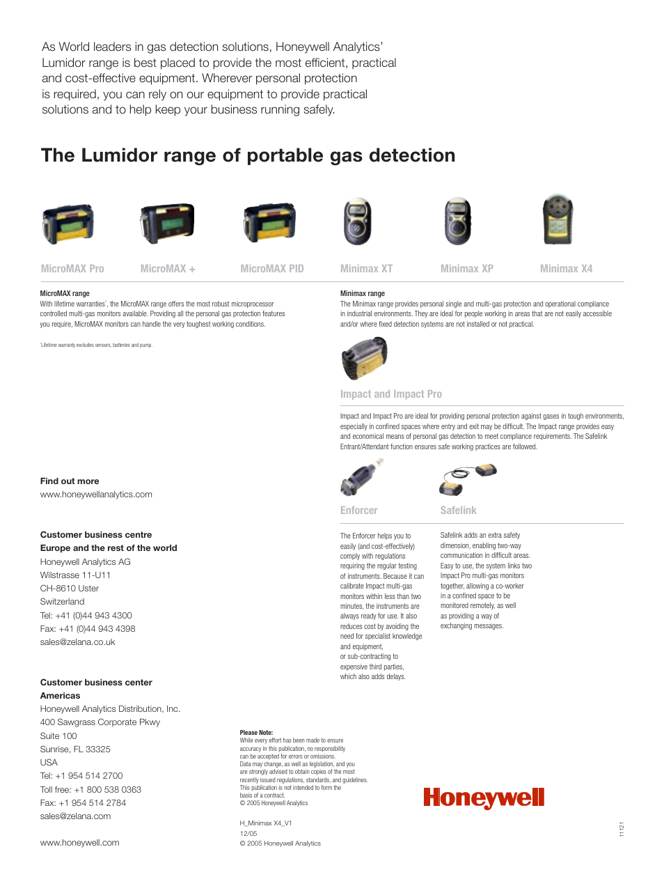 The Lumidor Range Of Portable Gas Detection Notifier Lumidor Minimax X4 User Manual Page 4 4 Original Mode