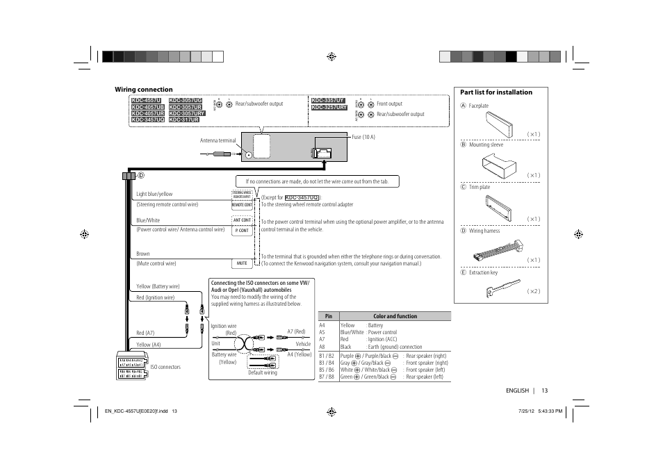 Kenwood KDC-317UR User Manual | Page 15 / 15 | Also For: KDC.