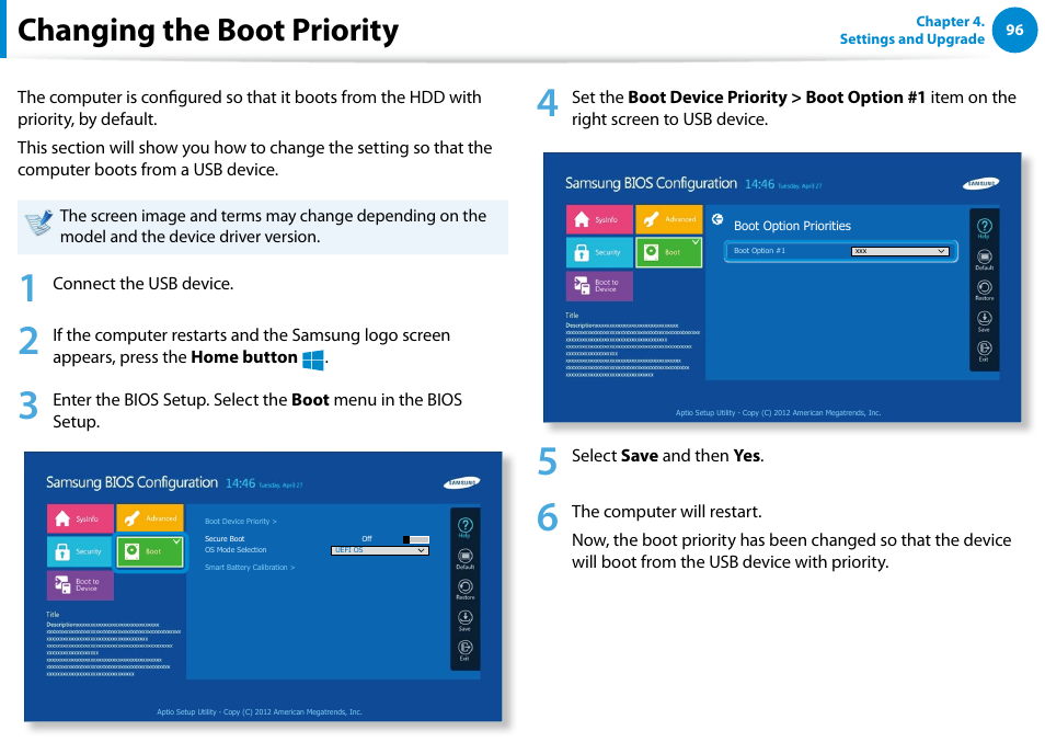 samsung 700t boot from usb
