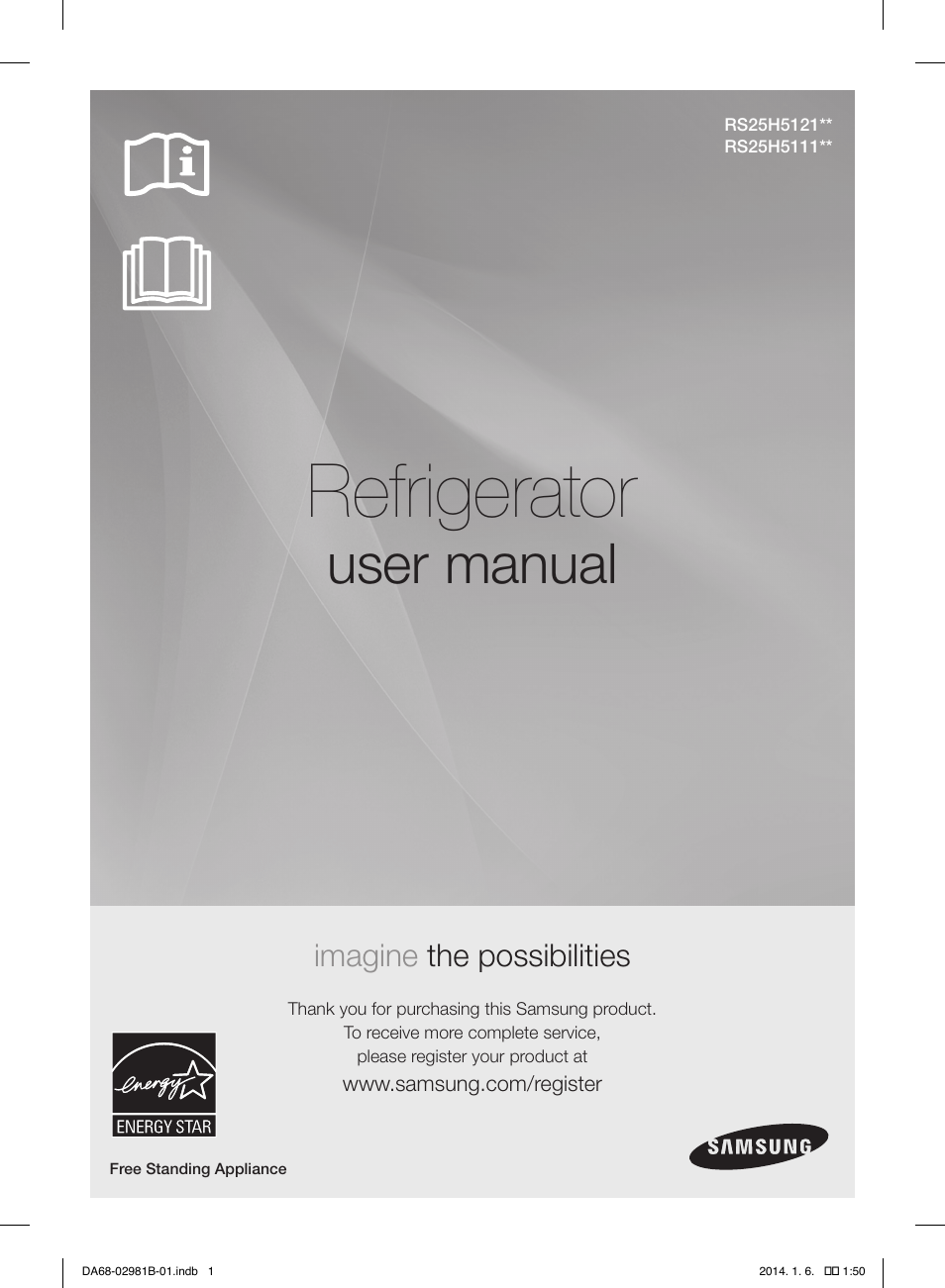 Samsung RS25H5121SR-AA User Manual | 96 pages | Original mode | Also