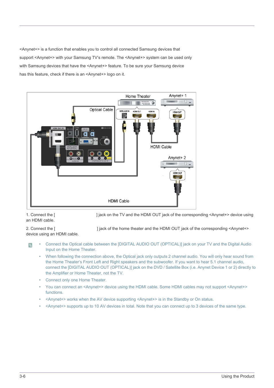 6 anynet+ (hdmicec), (hdmi-cec) -6, 6 anynet+ (hdmi-cec) | Samsung LS23PTNSF-ZA User Manual | Page 62 / 76