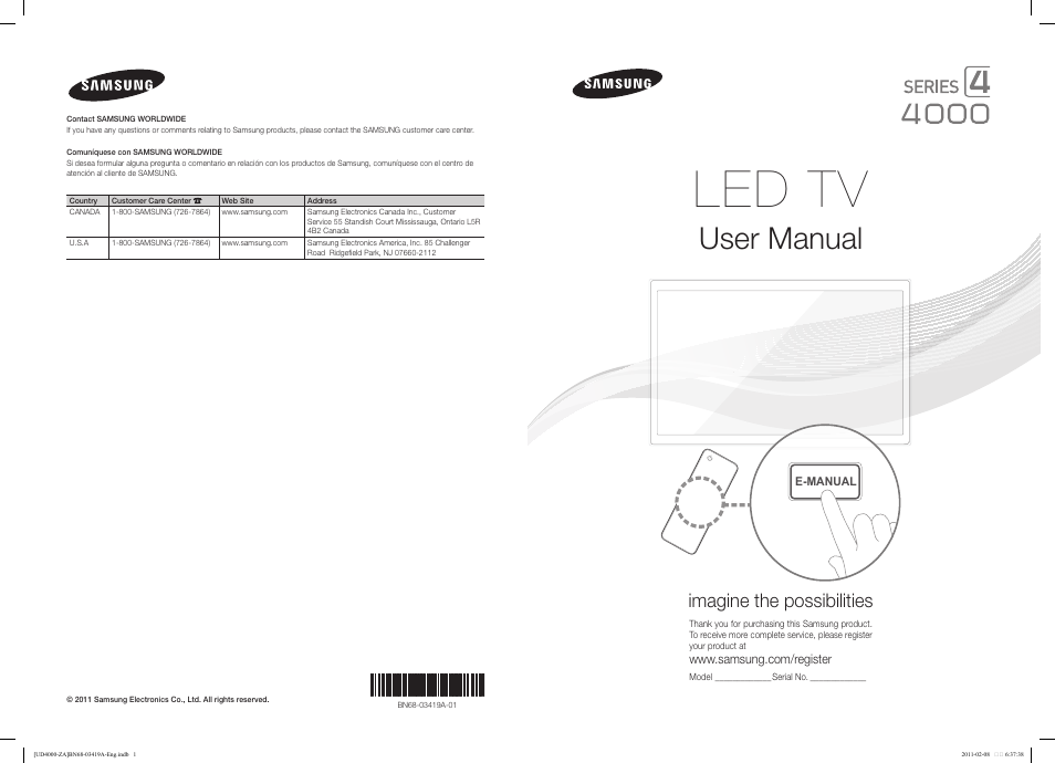 Samsung UN32D4000NDXZA User Manual | 17 pages | Original mode