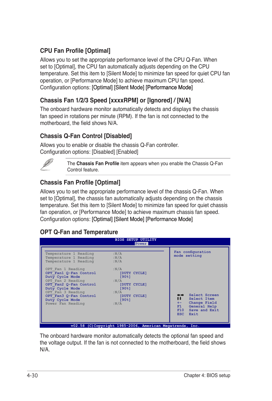 Cpu Fan Profile Optimal Chassis Q Fan Control Disabled Chassis Fan Profile Optimal Asus E2938 User Manual Page 98 154