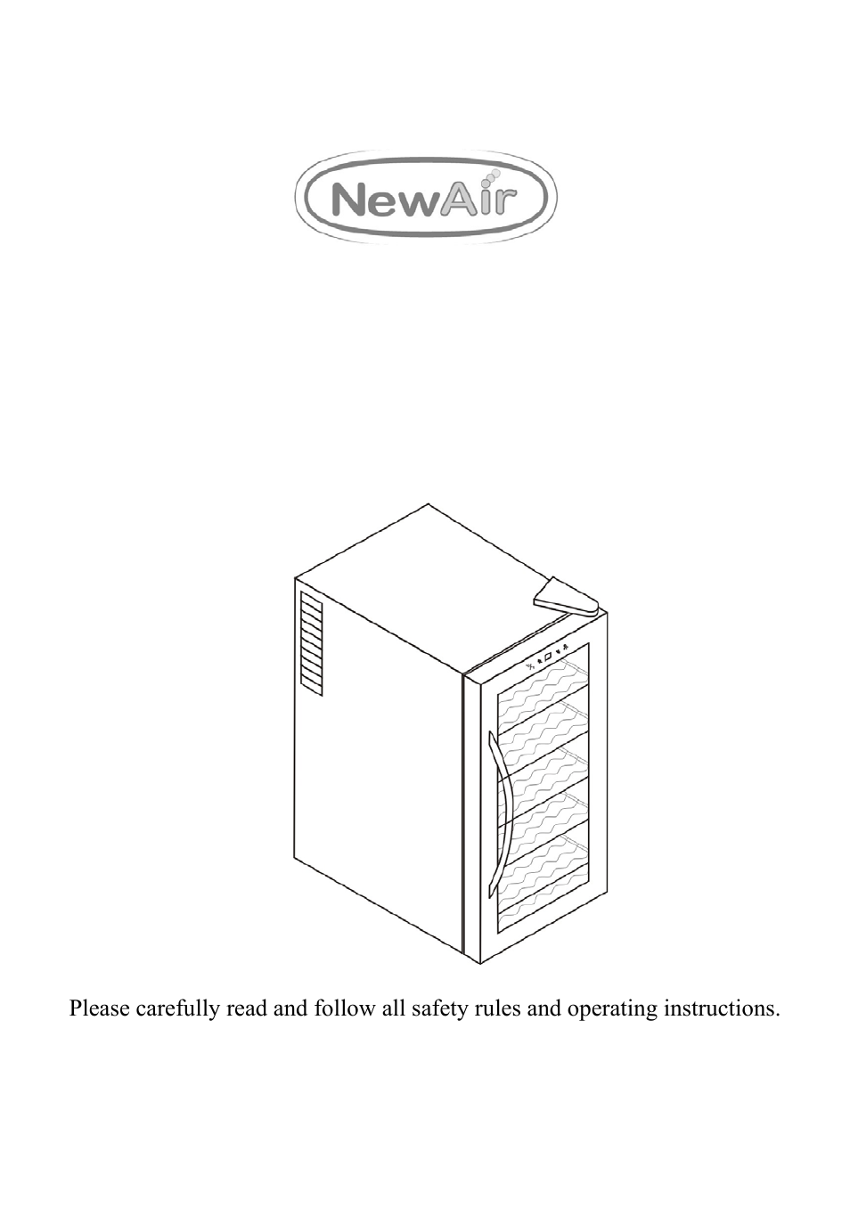 NewAir Thermoelectric Wine Cooler AW-180E User Manual | 5 pages