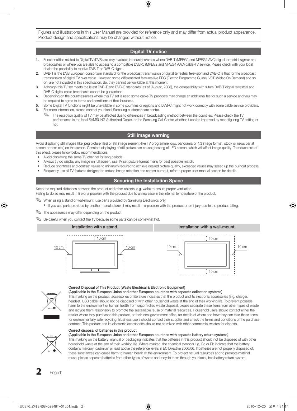 Samsung UE40S870XS User Manual | Page 2 / 258 | Original mode | Also