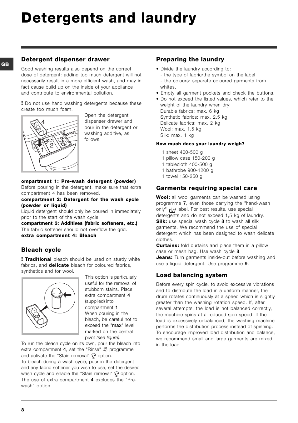 Detergents And Laundry Indesit Iwc 6105 Eu User Manual Page