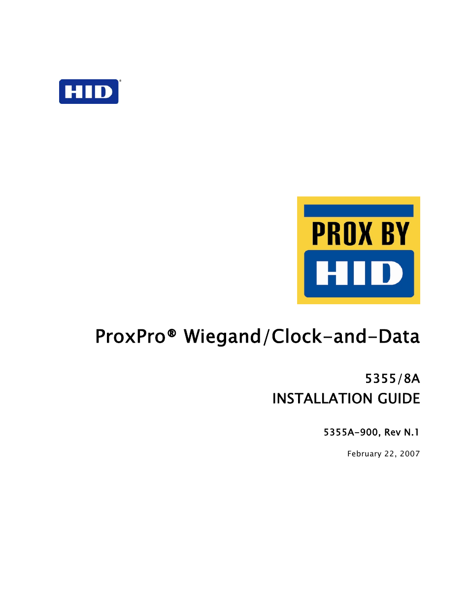 HID ProxPro Installation Guide User Manual | 14 pages | Proxpro Hid Wiring Diagram | | Manuals Directory