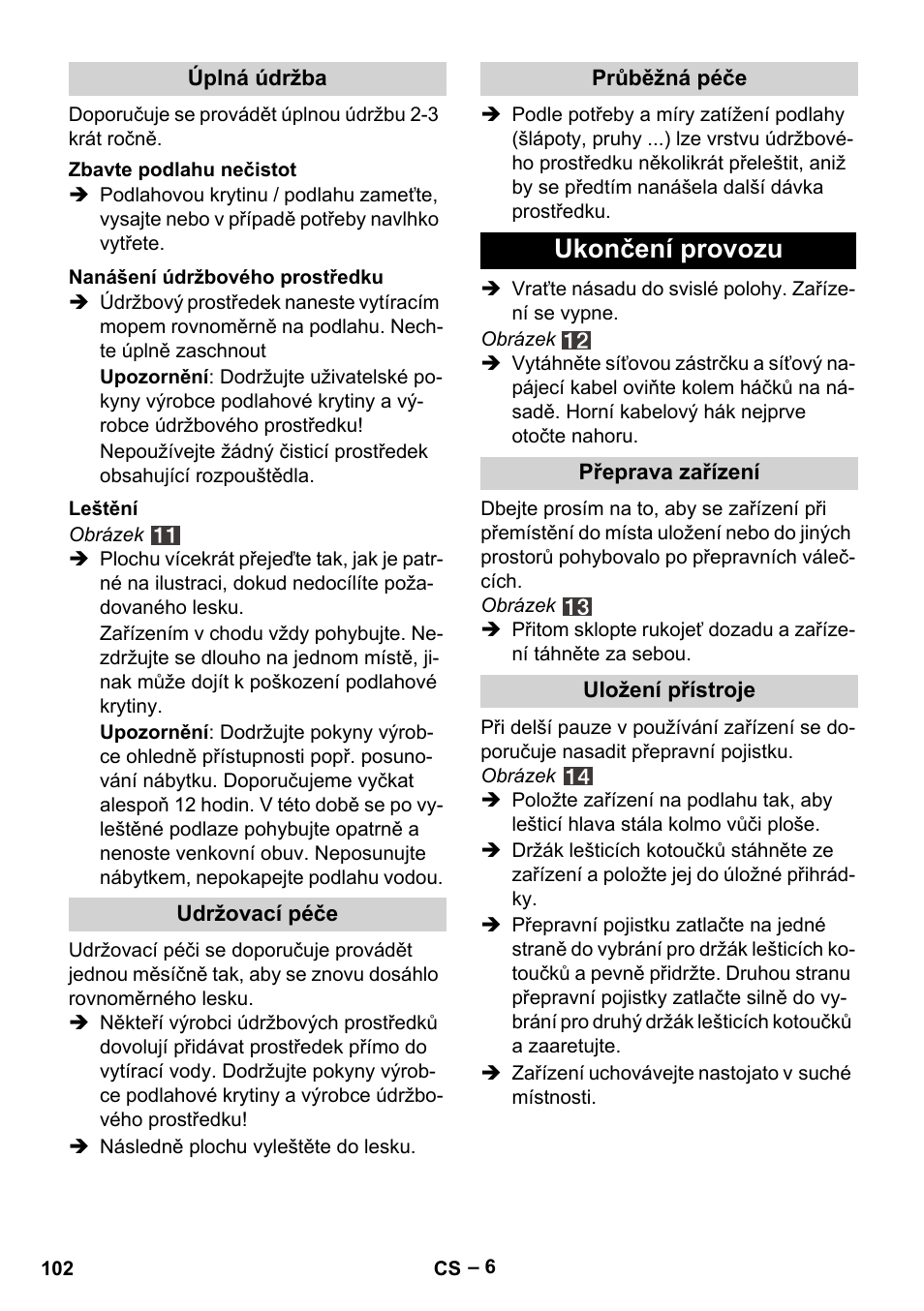 Ukonceni Provozu Karcher Fp 303 User Manual Page 102 1 Original Mode Ukonceni Provozu Karcher Fp 303 User Manual Page 102 1 Original Mode