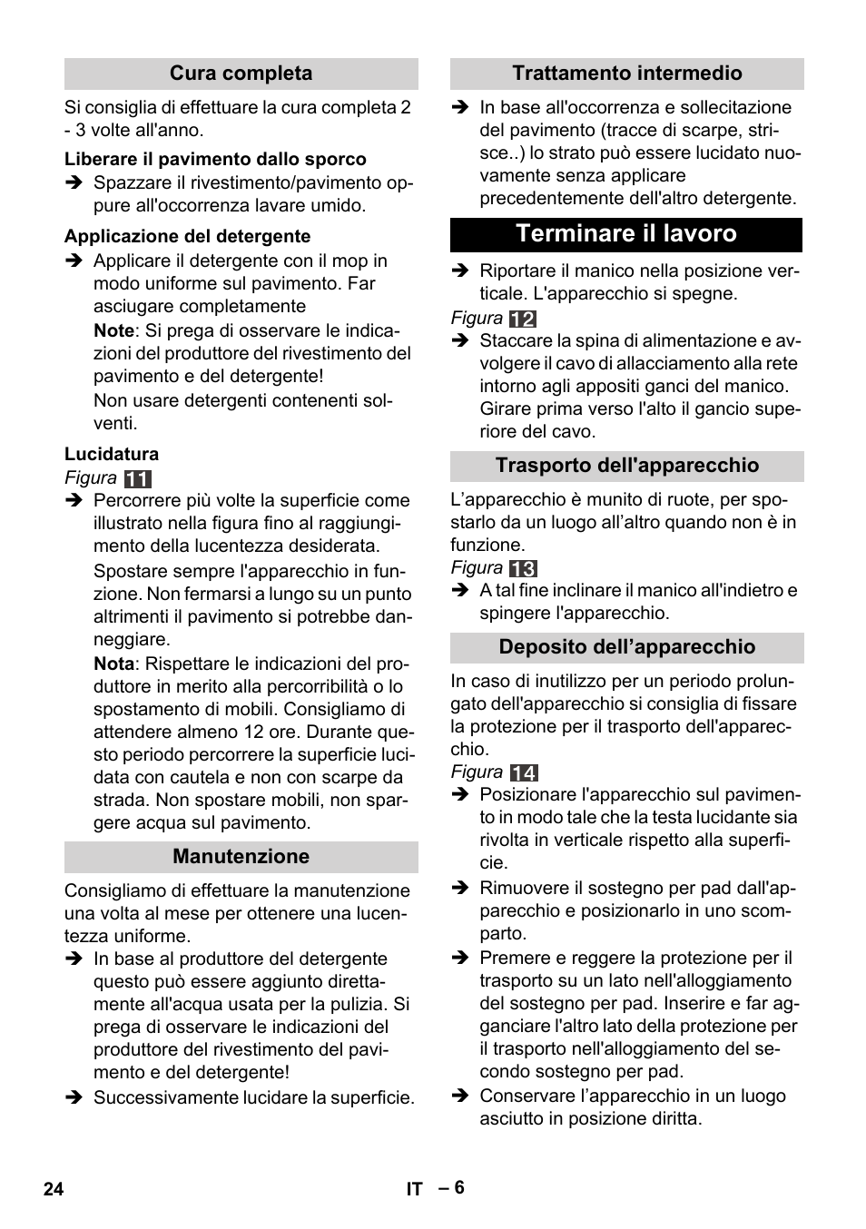 Terminare Il Lavoro Karcher Fp 303 User Manual Page 24 1 Original Mode