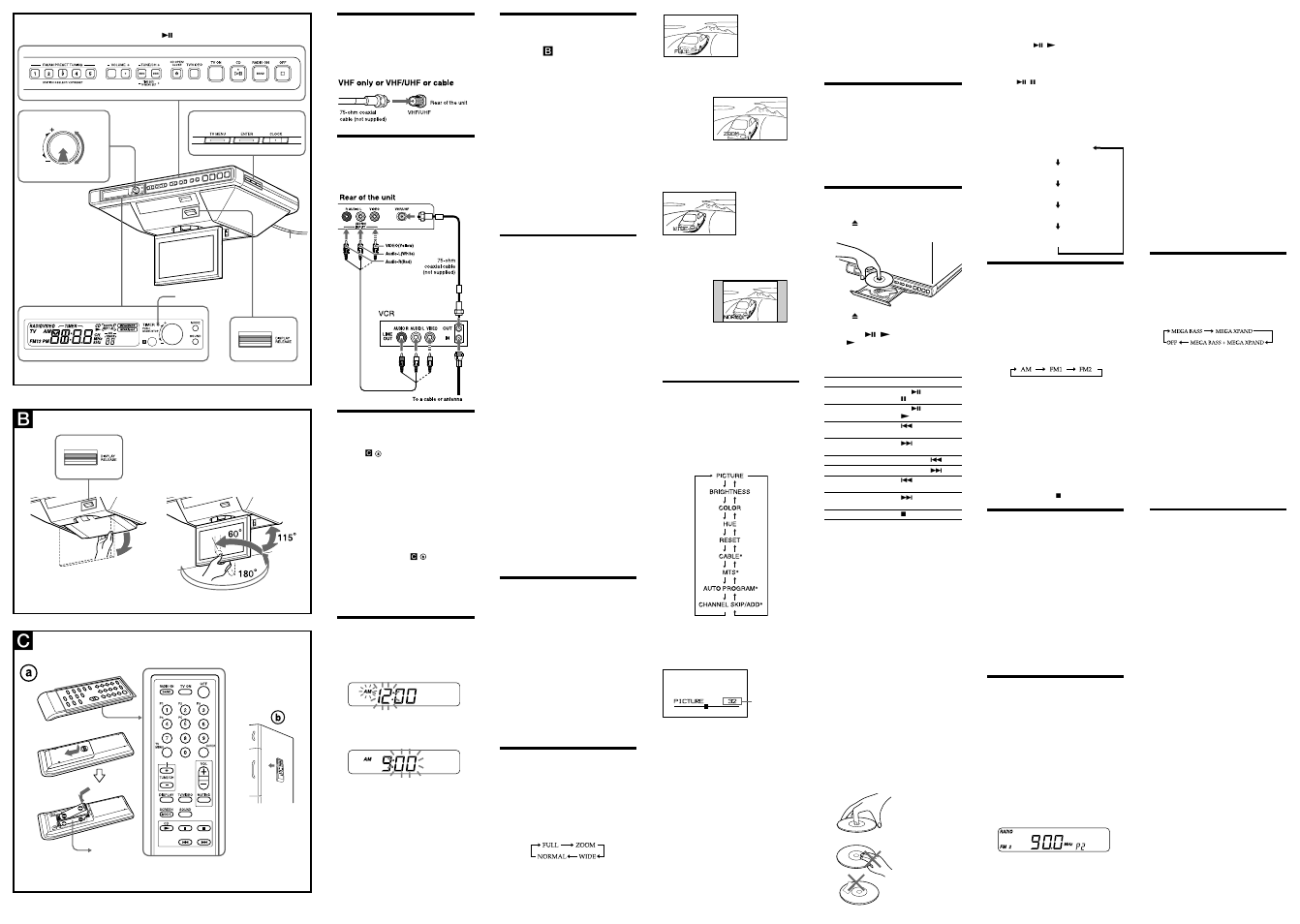 Basic connections (connecting cable tv or antenna), Connecting a vcr