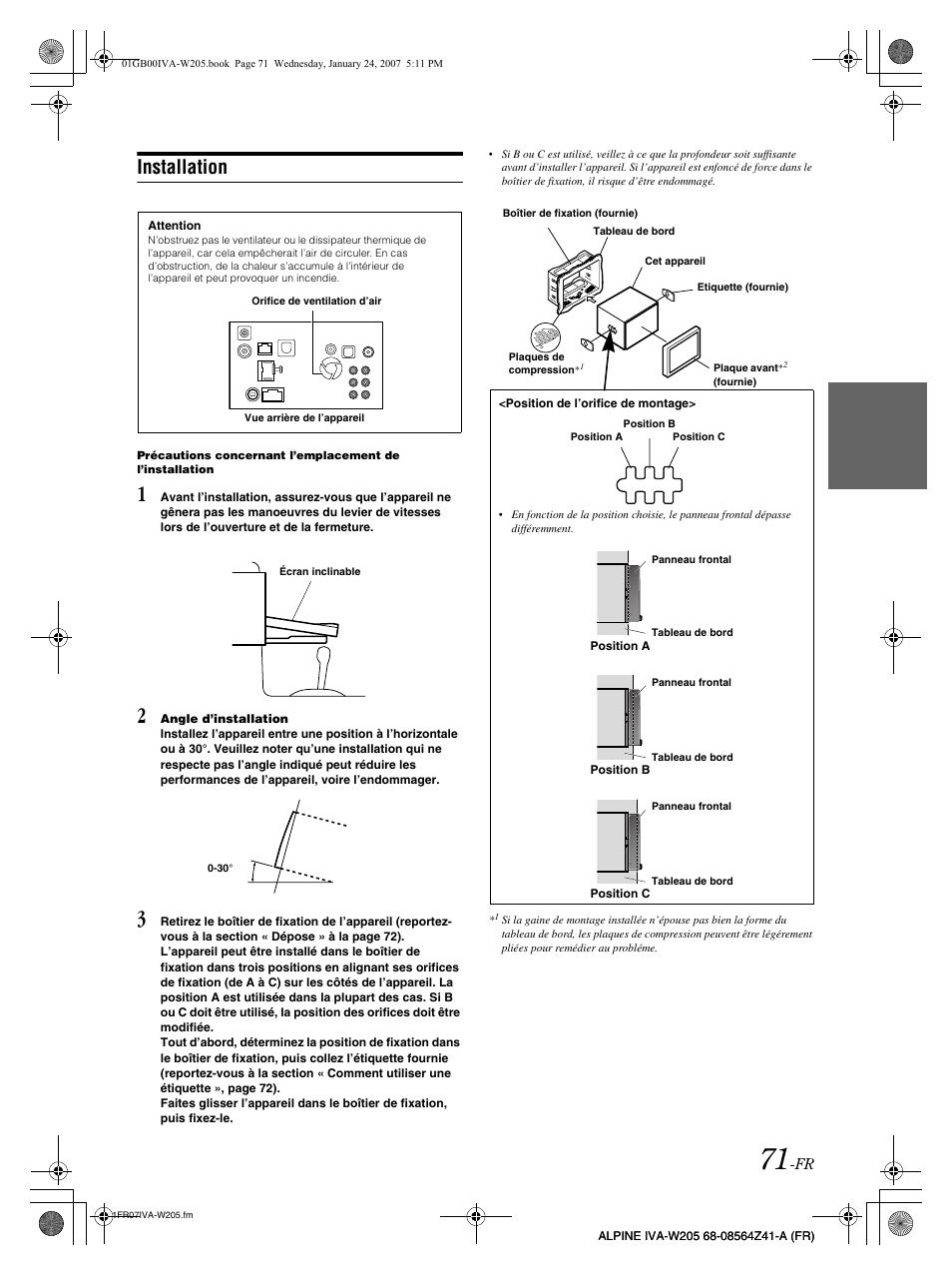 ALPINE W205 MANUAL PDF