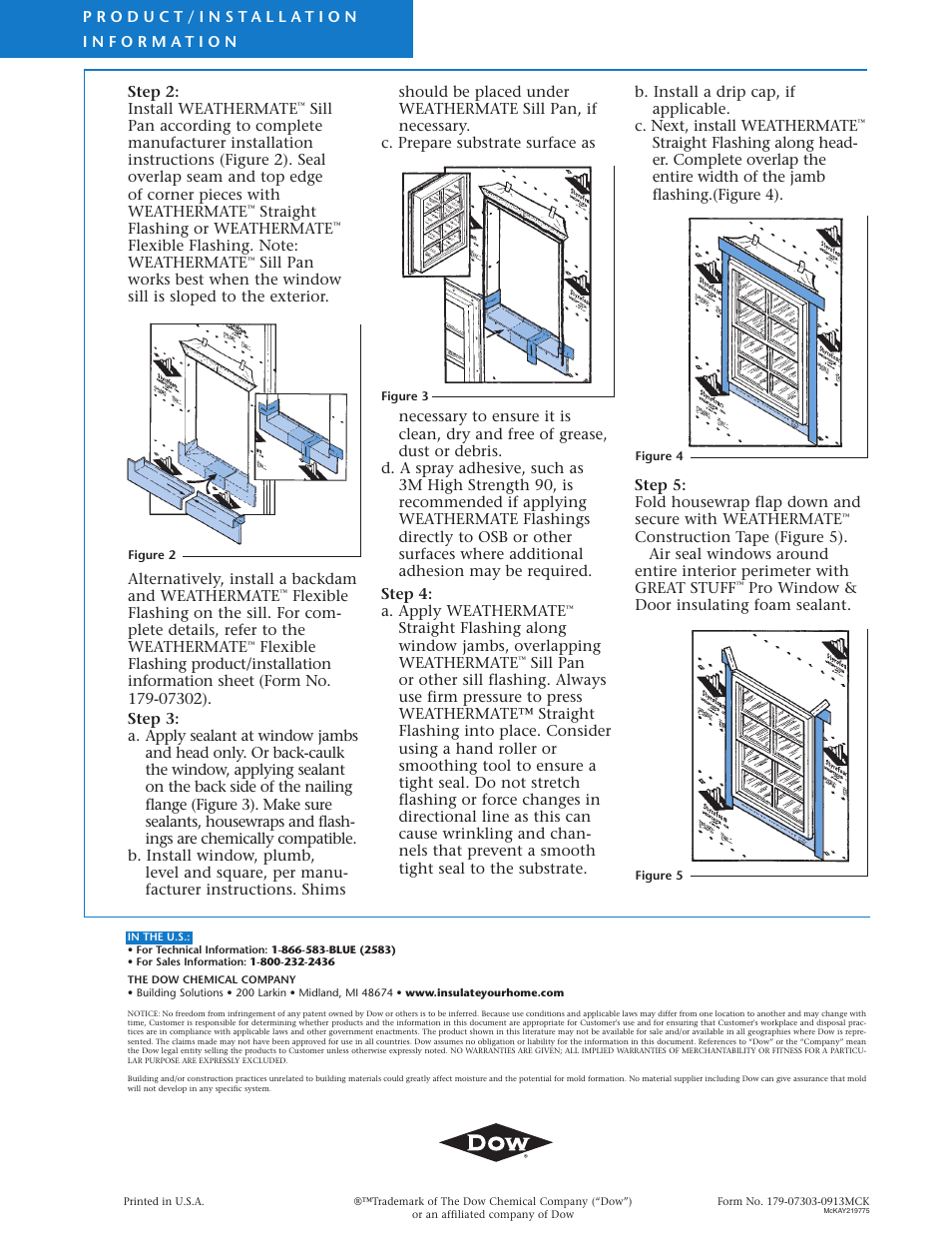 Dow WEATHERMATE™ Straight Flashing User Manual | Page 2 / 2