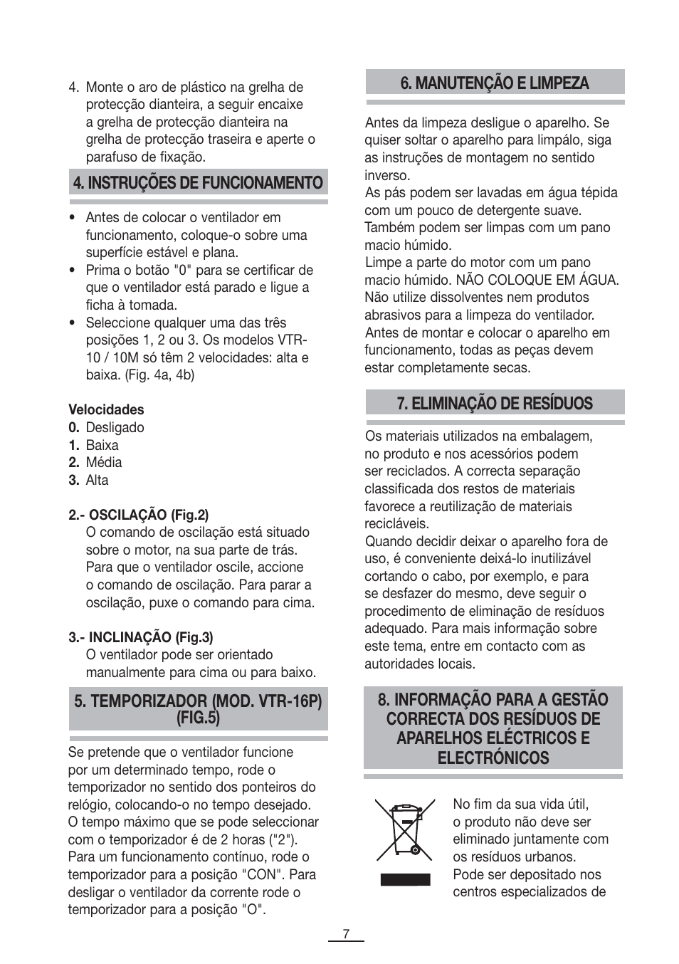 Fagor Vtr 12 User Manual Page 9 42 Original Mode Also For Vtr 12m Vtr 16 Vtr 16m Vtr 10 Vtr 16p Vtr 15p